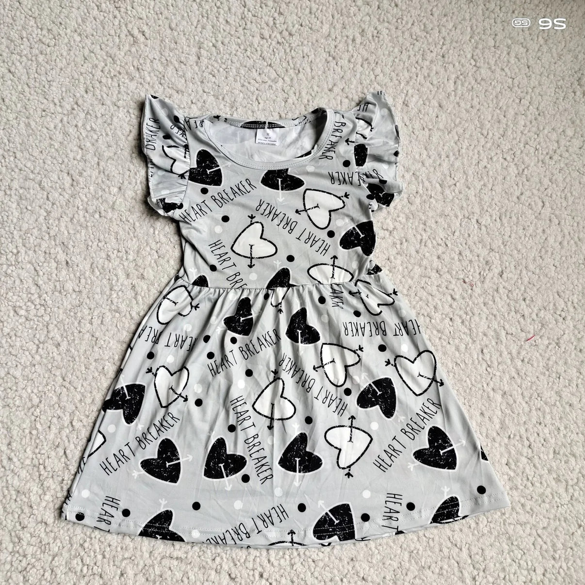 Oxford Grey Heartbreaker Pearl Dress