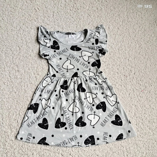 Oxford Grey Heartbreaker Pearl Dress