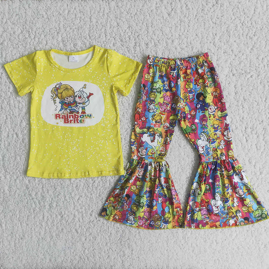 Rainbow Brite Bell Bottom Pants Set