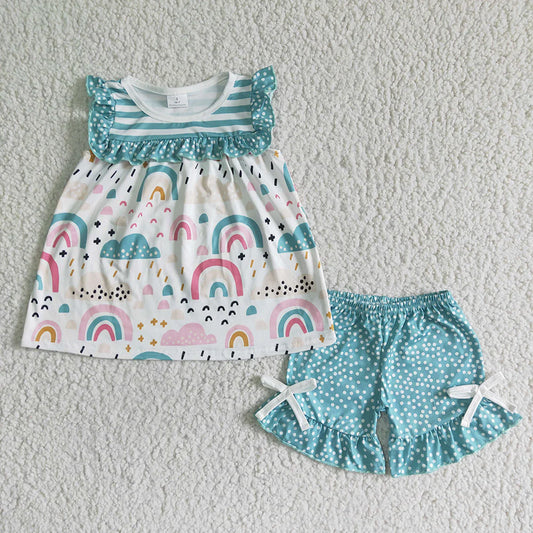 Rainbow Tunic Shorts Set