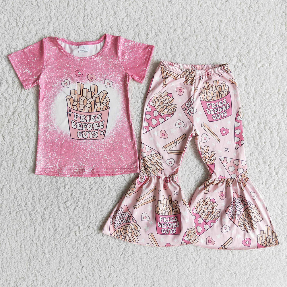 Fancy Fries Bell Bottom Pants Set