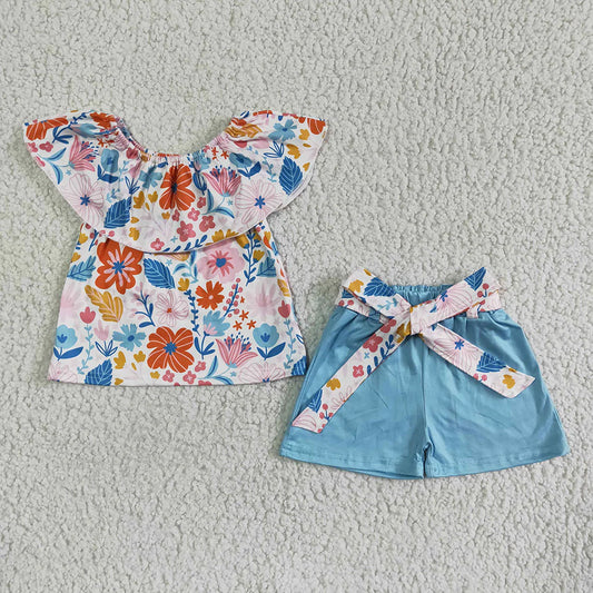 Floral Breeze Shorts Set