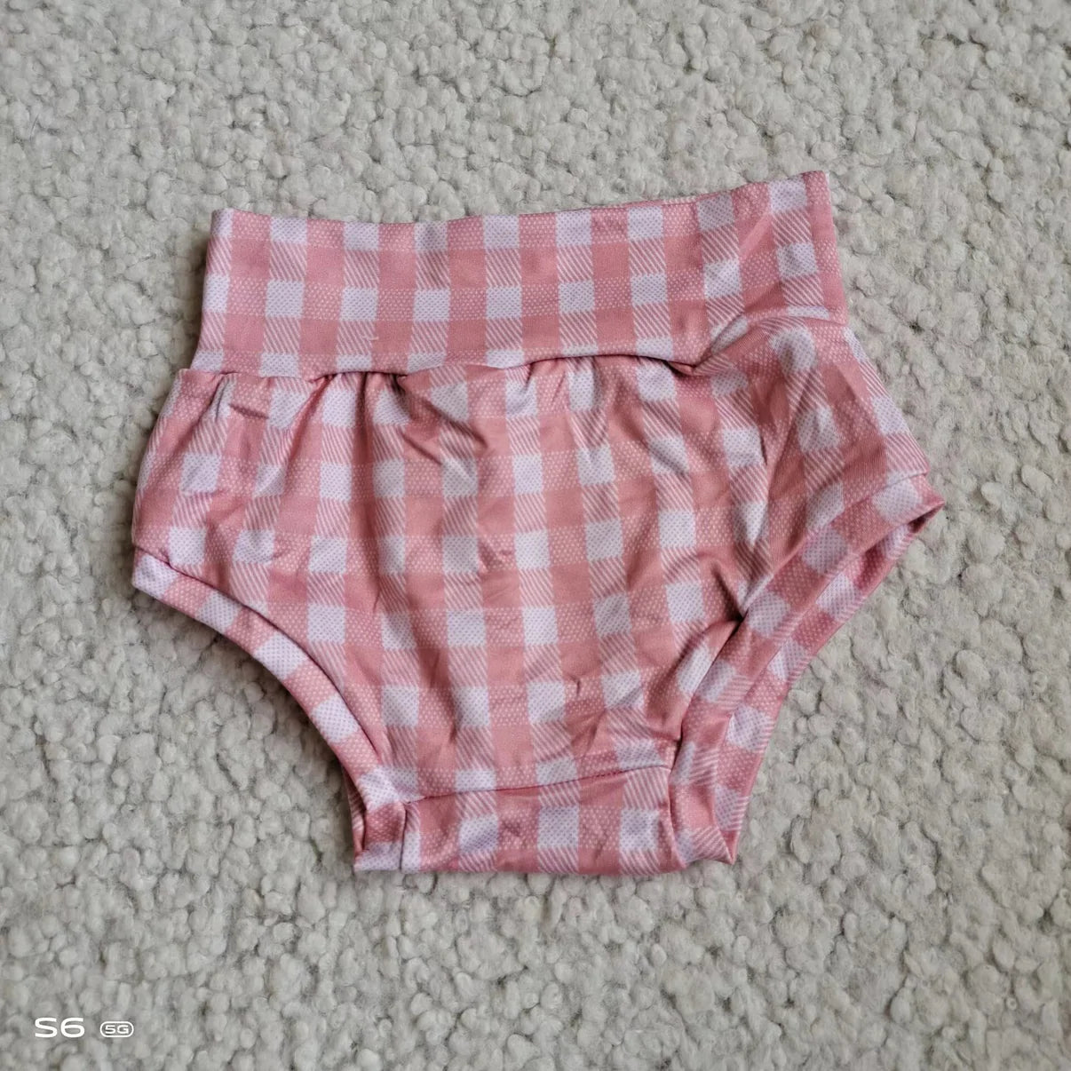 Gingham Pink Bummies