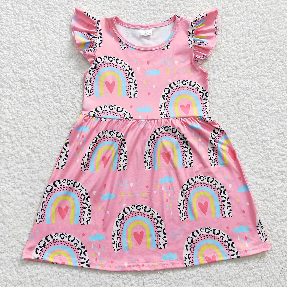 Pink Rainbow Twirl Dress